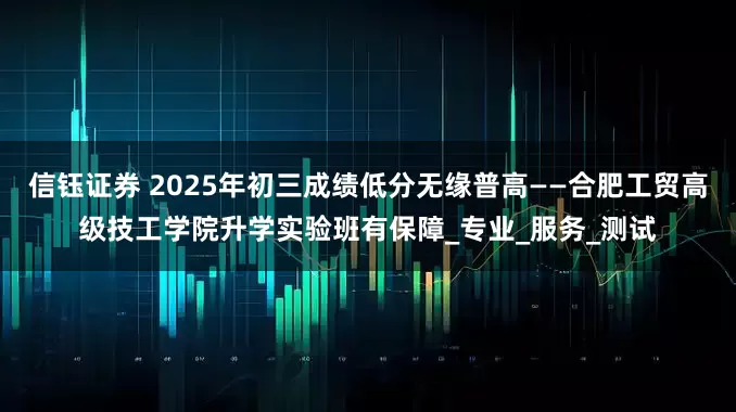 信钰证券 2025年初三成绩低分无缘普高——合肥工贸高级技工学院升学实验班有保障_专业_服务_测试